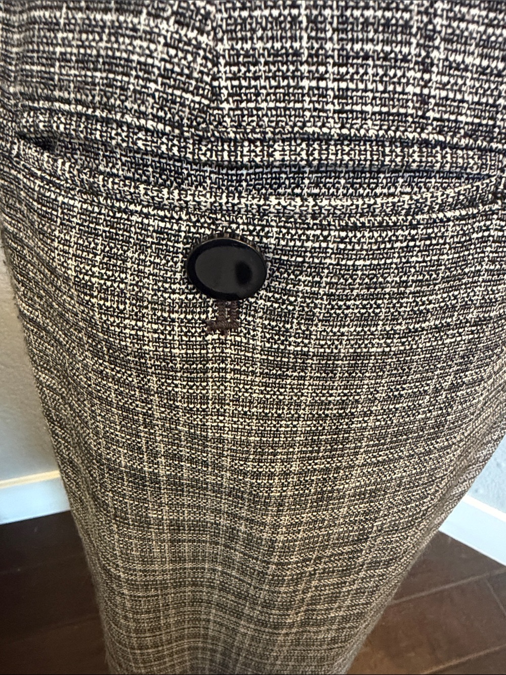 Karl Lagerfeld Paris Pinstripe High Waist Wide Leg Trousers Size 14 - Picture 6 of 8